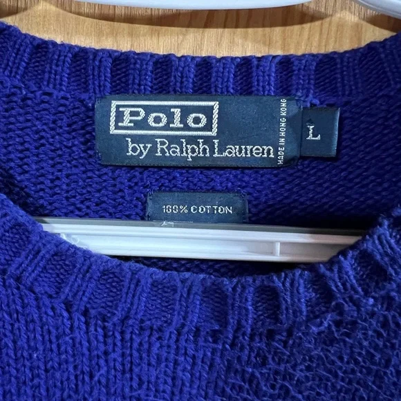 Ralph Lauren Blue Knit Sweater - Picture 2 of 7